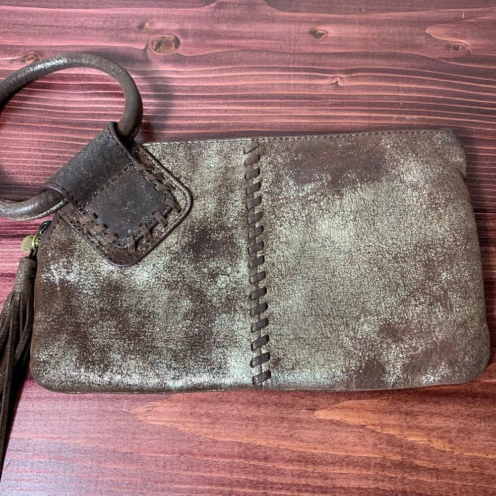 Womens Hobo International Sable Wristlet in Plum Graphite EUC! - Picture 4 of 7